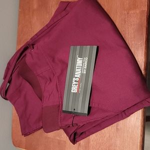 Scrub Pants Grey's Anatomy Women's M Wine